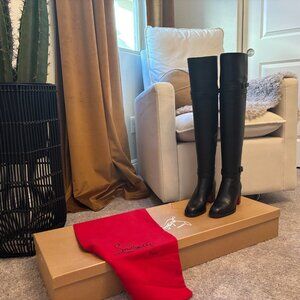 Christian Louboutin Karialta 70mm Over The Knee Boots Sz 36.5